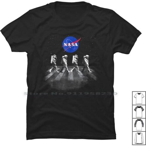 T Shirt Walking Astronauts In Space T Shirt 100% Cotton Solar System Astronomy Walking System Astro Space Walk Stem Pace King