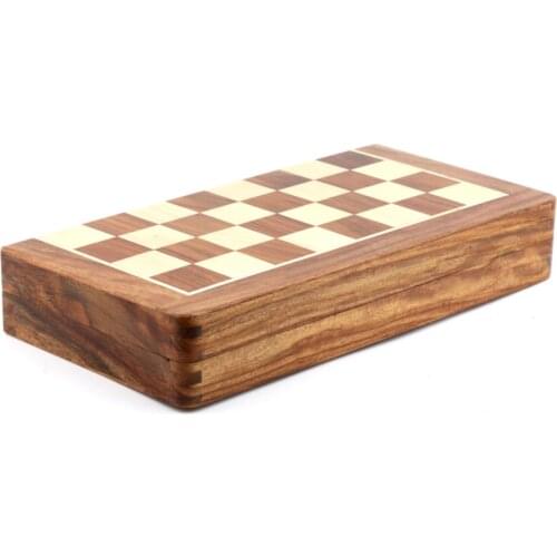 Magnet Handmade Chess 12 Inch / 30x15 cm Rosewood Luxury Elegant International Chess Game For Storage Portable Travel Board