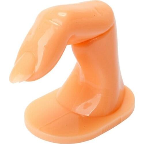 False finger mannequin for training Acrylic Gel Fiberglass Nail Art-Orange
