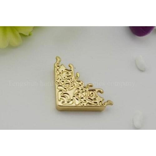 Metal tape sealing side Angle of clasp hardware DIY leather handbags accessories women fashion bags metal bead