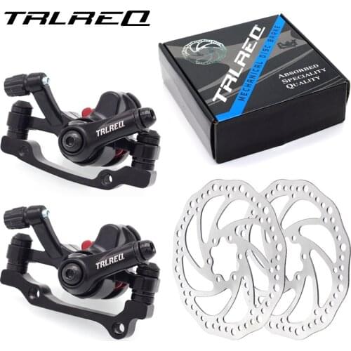 TRLREQ Bicycle Disc Brake Kit with Brake Rotors for Mountain Bike MTB Folding Bike Mechanical Disc Brake 160mm