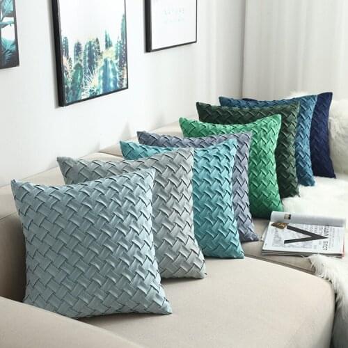 Decorative Pillowcase Pillows For Home Garden Chair Sofa Handmade suede Woven Cushion Cover Pillowcase 30*30/45*45cm