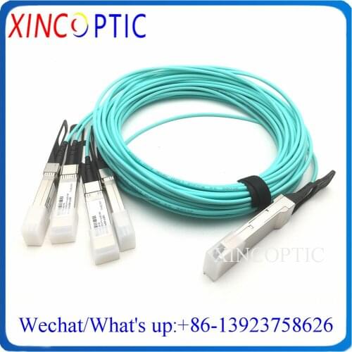 40G QSFP+ to 4*SFP+ AOC Breakout Fiber Cable 1m 2M 3M MPO SFP Module OM3 Active Optical Cable Compatible Mellanox Cisco Intel