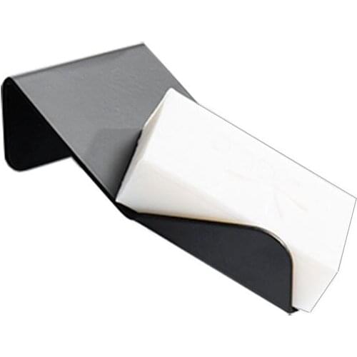 Stainless Steel Soap Net Soap Rack Black And White Soap Dish Soap Storage Rack Irregular Shape