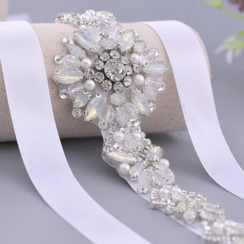 S408 Rhinestone Bridal Wedding Belt Bride Dress Belt Wedding Accessories Mariage Bridesmaid Belt Womens Evening Dresses Belts