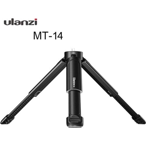 Ulanzi MT-14 Mini Tripod Stand with 1/4 Screw for DSLR Camera Portable Photography Smart Phone Vlog Microphone Extension Bracket