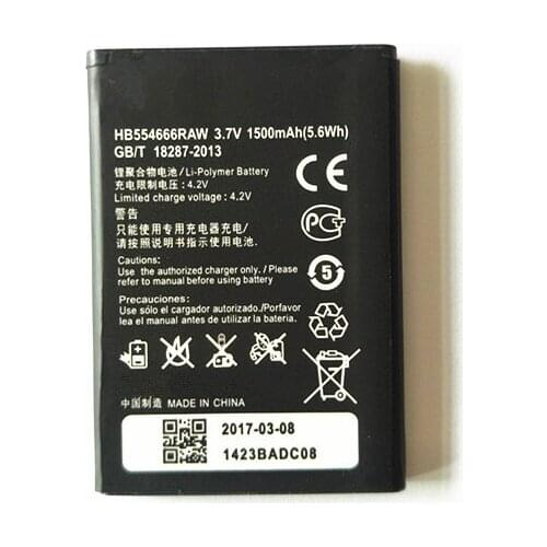 For Huawei E5375 Battery 1500mAh HB554666RAW Battery Replacement for Huawei E5375 E5330 E5336 E5372 EC5377 smartphone