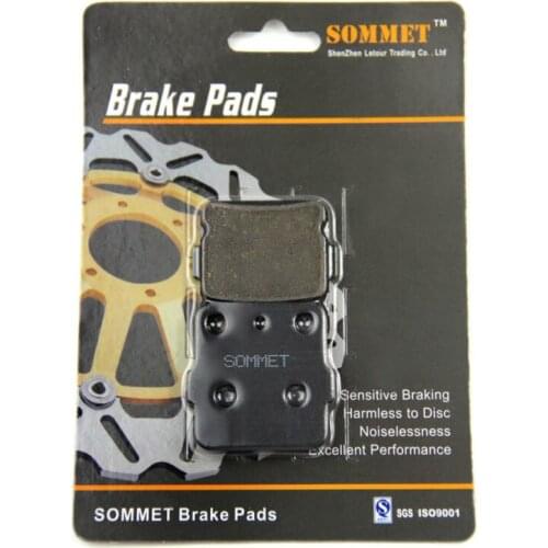 SOMMET Motorcycle Rear Brake Pads Disks for Kawasaki KX 85 A/B/C/D/F (2001-2017) KX85 LT84