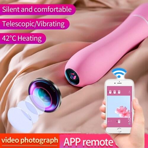 APP Control Camera Vibrator for Vaginal Thrusting Heating Sex Machine Vibrator G-spot Sex Tools Females Clitoris adult Sex Toys