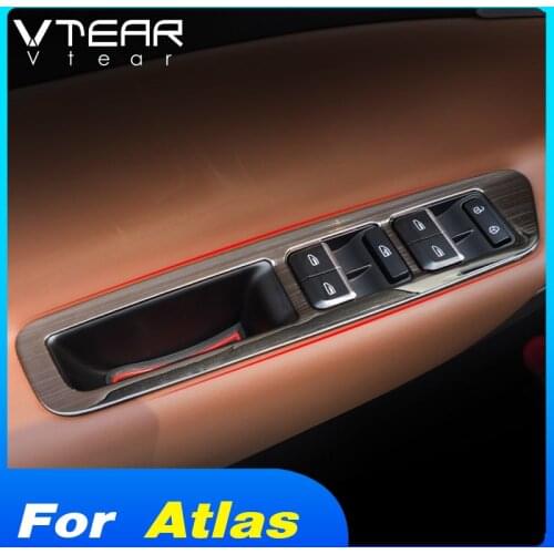 Vtear For Geely Atlas Emgrand NL-3 Proton X70 window switch cover glass lifting trim frame interior control panel styling 2019