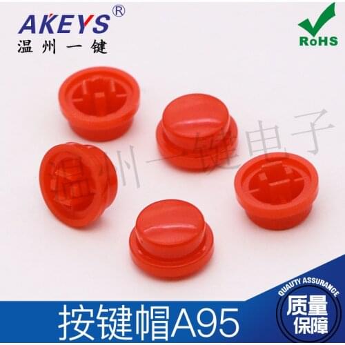 100pcs A95 round button cap 7.3 Square head button cap 6x6x7.3mm 6*6*Touch switch