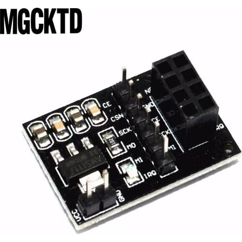 C301 50pcs New Socket Adapter plate Board for 8Pin NRF24L01 Wireless Transceive module 51