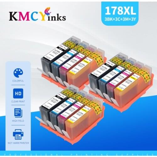 KMCYinks Compatible ink cartridge For HP178 178XL for HP Deskjet 3070A 3520 6510 B010B B109a B109n B110a B210b B209a printer