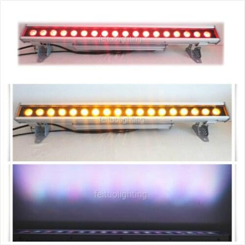 H-24/lot Wedding project 18x18w rgbwa uv 6in1 outdoor led wall washer bar light dmx ip65 waterproof