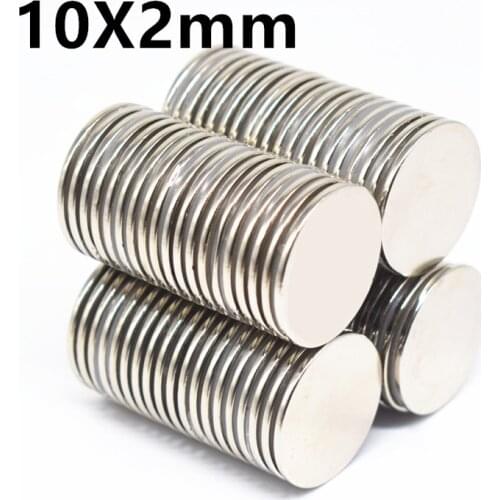 Hot Sale 10/20/50/100PCS 10x2 Neodymium Magnet 10mm X 2mm N35 NdFeB Round Super Strong Magnet