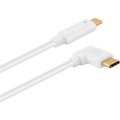 USB Type C Cable(5A),USB C to Left Angle USB C Fast Charging Cable,Support 100W Power Delivery,Compatible with New MacBook(Pro)