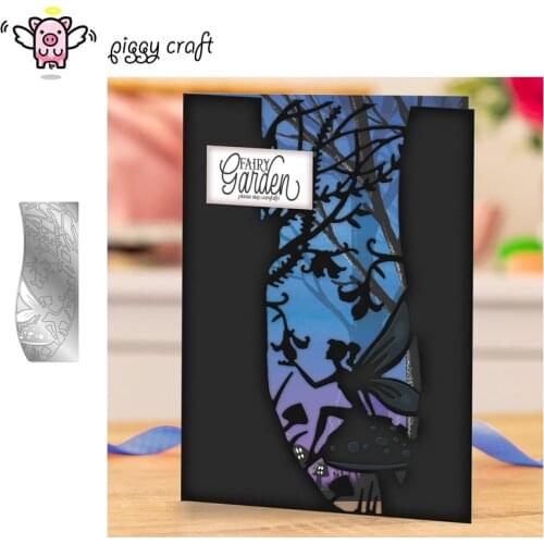 Piggy Craft metal cutting dies cut die mold Fairy forest background Scrapbook paper craft knife mould blade punch stencils dies