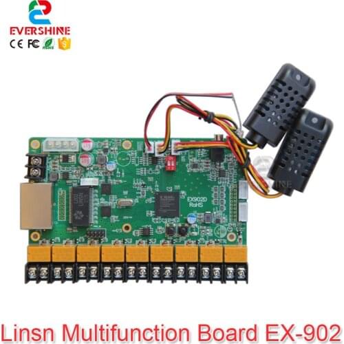 LINSN Card EX901 EX902 Multifunction Card Support Temperature Humidity Brightness Sensor LED Display Control Card
