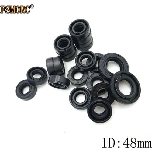 NBR Shaft Oil Seal TC-48*57*58*60*62*63*64*65*66*67*68*70*72*73*74*75*76*80*82*85*90*100*6/7/8/9/10/12 Double lip spring rotary