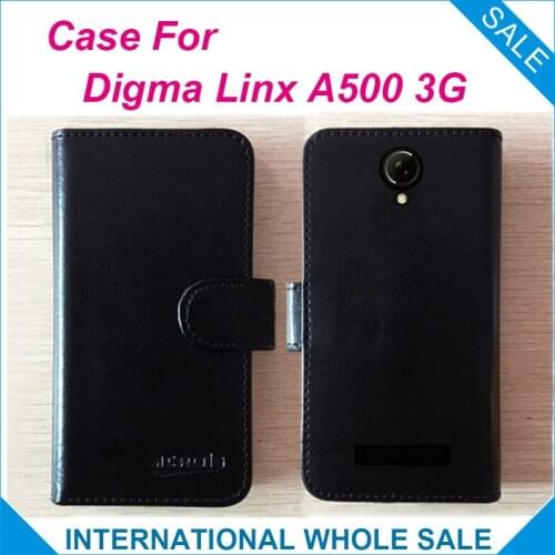 New Arrival Hot! Digma Linx A500 3G Case, 6 Colors High Quality Leather Exclusive Cover Case For Digma Linx A500 3G Tracking