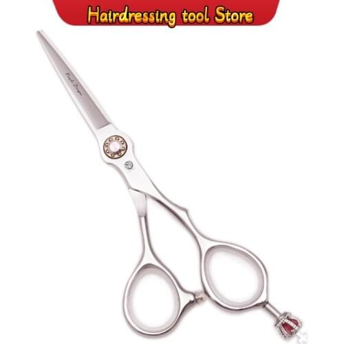 Hairdressing Scissors 5.5" 6" 440C Purple Dragon Hair Cutting Scissors Barber Shears Professional Hair Scissors Crown Tail Z9020