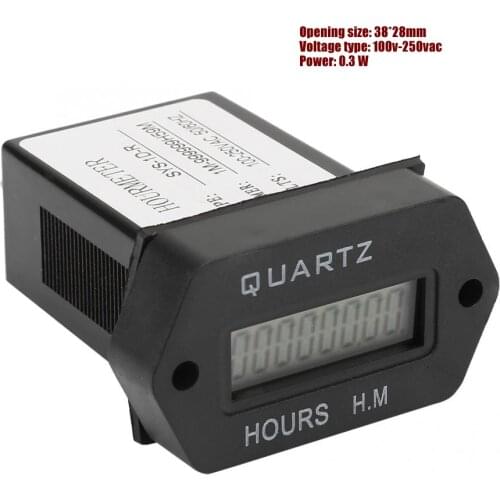AC 100V-250V SYS-1D-R Protable Industrial Accumulating Time Counter Digital Display Electronic Timer Hour Meter