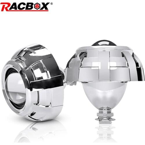 Fog 2.5 inch HID Projector Lens High Low Beam Fit H4 H7 Socket H1 For Auto Land Rover Car Motorcycle Automobile Headlight 12V