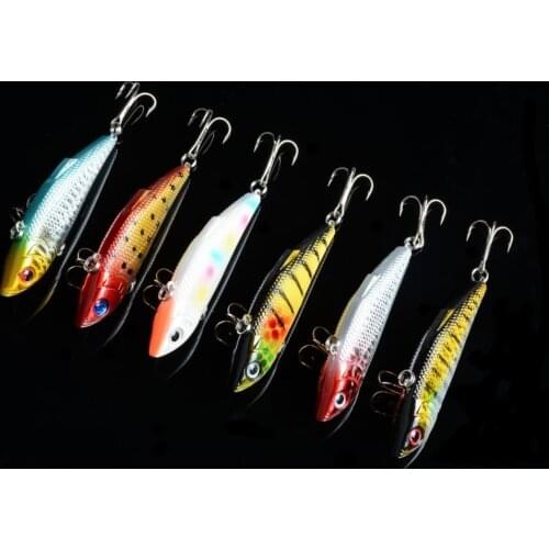 1Pcs Lifelike Crankbait VIB Lure 8cm/11.8g Top Water Artificial Fly Pesca Hard Bait Jerkbait Tackle 6color Available