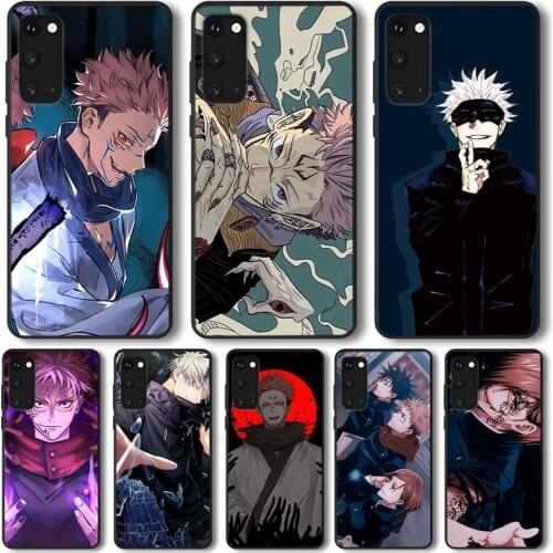 Cute Animal Gojo YUJI Phone Case For Samsung Galaxy S20 S21 Ultra S10 S10E S9 S8 S7 Note 20 10 9 8 Plus Edge silicone Case