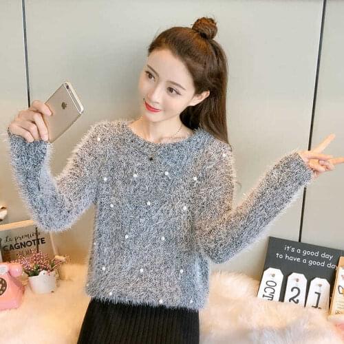 Sweater Womens Autumn Winter Pullover Fashion Loose Sweater Womens Spring