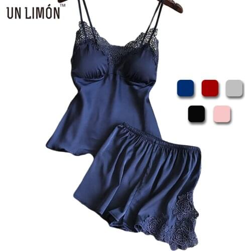 Женские атласные пижамы UN LIMON China At AliExpress