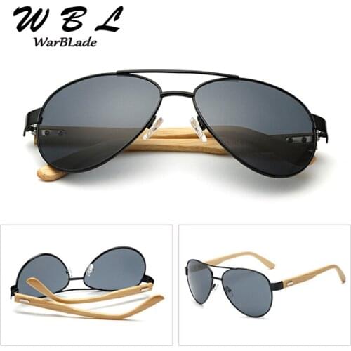 WarBLade New Bamboo Sunglasses Men Wooden Sun glasses Women Brand Designer Mirror Original Wood Glasses High Quality