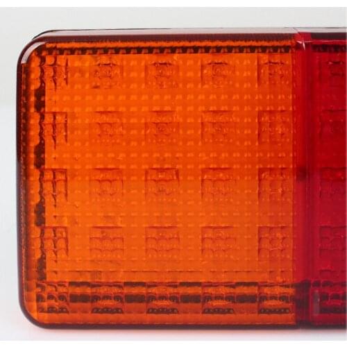 Rear Rectangle Removable 75LED Super Bright For Caravan Truck Tail Light Bus Car Indicator Lamp Trailer Durable Practical