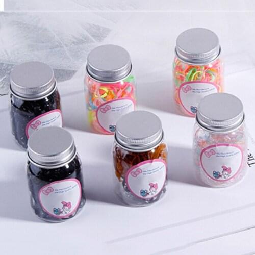 100/200 Pcs Girls Ponytail Holder Hair Accessories Disposable Elastic Bands Children Colorful Hair Bands Ropes Headwear