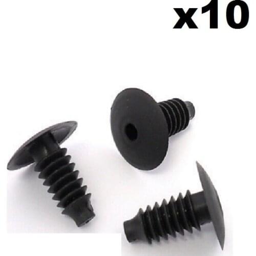 10x For Vauxhall Plastic Trim Clips- Bung Plug Door Boot Lining Roof Carpet Panels