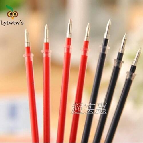 20 Pieces Lytwtws Korean Version of Gel Pen Refill Wholesale Bullet Style Korea Stationery