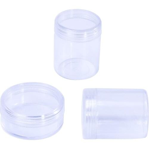 6PCS Sewing Tools Clear Plastic Box Bead Rings Jewelry Display Organizer Jewelry Necklace Storage Box Case Cosmetics Container