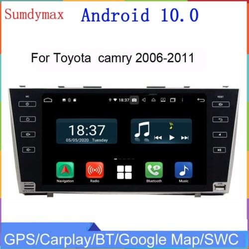 9"octa core android 10 car multimedia player for Toyota camry 2007-2011 gps navigaiton car radio audio stereo DSP headunit WiFi