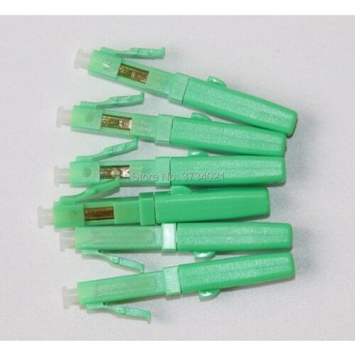 Free shipping 100pcs LC/APC Field Fast Assembly Connector adapter support 2.0mm 3.0mm Indoor Cable FTTH Flat Cable Fast/Quick