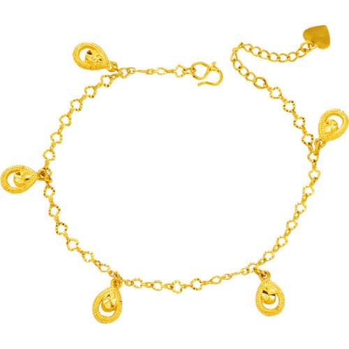 Water Drop Gold Plated Anklet Jewelry For Women 2021 Trendy Bohemian Female Leg Ankle Chain Braces Barefoot Ankle Bracelets