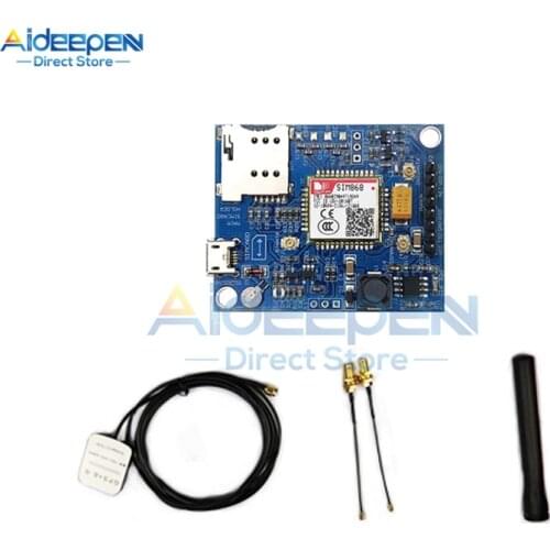 DC 5V-18V SIM868 GSM GPRS GPS Bluetooth Module Development Board GSM/LTE Antenna With IPEX to SMA Cable