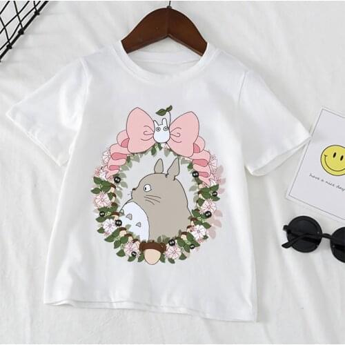 Kawaii Summer Kids Anime Totoro Design T Shirt Boys Girls Casual Short Sleeve Tops Childrens Funny T-Shirt,YKP013
