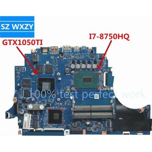 For HP Omen 15-DC Laptop Motherboard DAG3DBMB8D0 TPN-Q211 SR3YY I7-8750HQ CPU GTX1050TI DDR4 MB 100% Tested Fast Ship