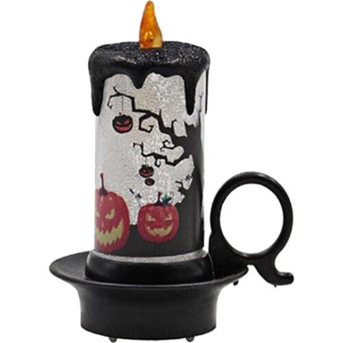 Flickering Colorful LED Tea Light Candle for Halloween Party Home Decorations