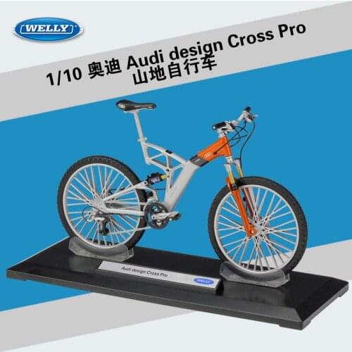 WELLY 1:10 Porsche Audi BMW bike mountain bike road bike simulation alloy bicycle model