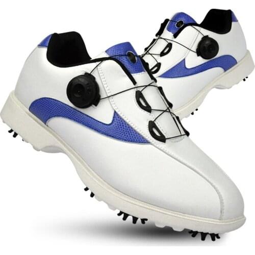 Men Golf Shoes Breathable Water-Proof Training Sneakers Activities Nail Automatic Revolving Spikes Golf Shoes EU39-44 D0604