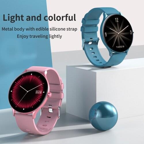 New 2021 Full Touch Women Smart watch Band For IOS Android Waterproof Bracelet Heart Rate Monitor Sleep Monitor Smartwatch Men