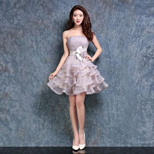 New sweat sleeveless knee length girl junior princess bridesmaid banquet party ball performance dress gown free shipping