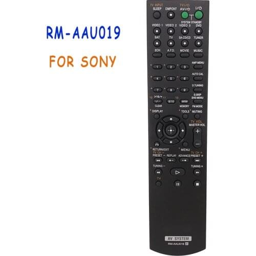 New Remote Control Replace For Sony RM-AAU019 RM-AAU005 RM-AAU013 RM-AAU025 AV SYSTEM HT-DDW670 HT-DDW670T STR-K670P HT-DDW1600