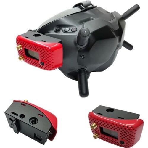 URUAV 5.8G RX PORT 3.0-PLUS FPV Goggles Low Voltage Alarm Simulation Receiver Board+Metal Adapter Mounting Combo For Fatshark